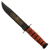 Ka-Bar Purple Heart Fixed Knife w/ Leather Sheath