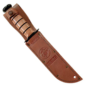 Ka-Bar Purple Heart Fixed Knife w/ Leather Sheath