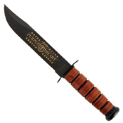 Ka-Bar Purple Heart Fixed Knife w/ Leather Sheath