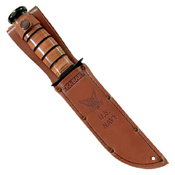 Ka-Bar Purple Heart Fixed Knife w/ Leather Sheath