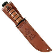 Ka-Bar Full-Size Brown Leather Sheath for 7 Inch Knife