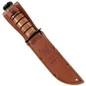 Ka-Bar Full-Size Brown Leather Sheath for 7 Inch Knife