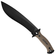 Camp 10 65MN Steel Blade Fixed Knife w/ Sheath