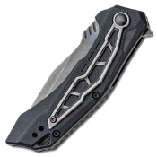 Flatbed Assisted Flipper Knife - Black GFN Handle