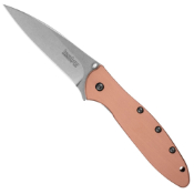 Folding Blade Kershaw Leek Copper Handle