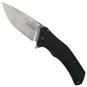 Knockout Sandvik 14C28N Steel Plain Edge Folding Blade Knife
