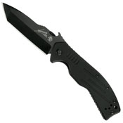 CQC-8K Tanto Style Plain Edge Folding Blade Knife