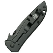 CQC-4K Black-Oxide Coated Drop-Point Blade Folding Knife