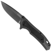 Fringe Drop-Point Plain Edge Blade EDC Folding Knife
