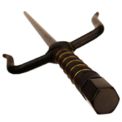 MC-2311 Leather Wrapped Handle Two Pcs Sai Set