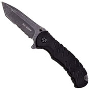 Master Cutlery US Army Black 4.5 Inch Folding Knife And Tactical Pen Finish Gift Box