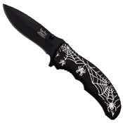 Dark Side Blades A047 4.5 Inch Spider Web Folding Knife