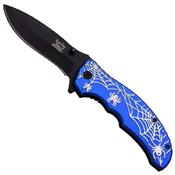 Dark Side Blades A047 4.5 Inch Spider Web Folding Knife