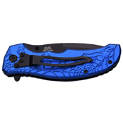 Dark Side Blades A047 4.5 Inch Spider Web Folding Knife