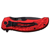 Dark Side Blades A047 4.5 Inch Spider Web Folding Knife