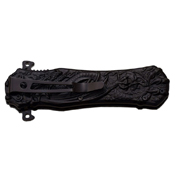 Dark Side 3.5 Inch Flame Graphic Folding Knife