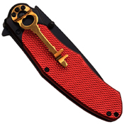 Dark Side Blades A050 Plain Edge Black Finish Blade Folding Knife