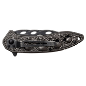 Dark Side Blades Aluminum Handle Folding Knife w/ Liner Lock