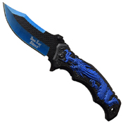 Dark Side Blades 4.75 Inch Anodized Aluminum Handle Folding Knife