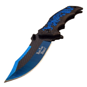 Dark Side Blades 4.75 Inch Anodized Aluminum Handle Folding Knife