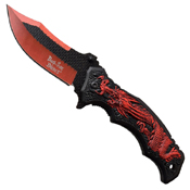 Dark Side Blades 4.75 Inch Anodized Aluminum Handle Folding Knife