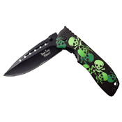 Dark Side Blades Embossed Printed Aluminum Handle Folding Knife
