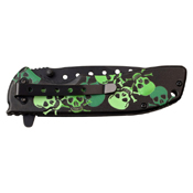 Dark Side Blades Embossed Printed Aluminum Handle Folding Knife