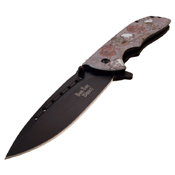 Dark Side Blades Embossed Printed Aluminum Handle Folding Knife