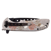 Dark Side Blades Embossed Printed Aluminum Handle Folding Knife