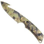 Elk Ridge 116 Camo Coated Gut Hook Blade Knife w/ Sheath