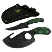 Elk Ridge Hunting Knife 2 Piece Set w/ Nylon Sheath