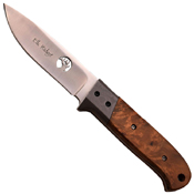 Elk Ridge 553BR Fixed Blade Knife w/ Leather Sheath