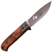 Elk Ridge 553BR Fixed Blade Knife w/ Leather Sheath