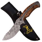 Elk Ridge Laser Etching Plain Blade Fixed Knife