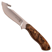 ELK Ridge ER-563 Mirror Finish Gut Hook Blade Fixed Knife - 8 Inch