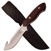 ELK Ridge ER-563 Mirror Finish Gut Hook Blade Fixed Knife - 8 Inch