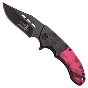 Elk Ridge Nylon Fiber Handle Folding Knife w/ Pocket Clip