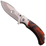 Elk Ridge Wood Handle w/ Stainless Steel Bolster Folding Knife
