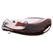 Elk Ridge Wood Handle w/ Stainless Steel Bolster Folding Knife