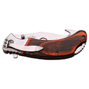 Elk Ridge Wood Handle w/ Stainless Steel Bolster Folding Knife
