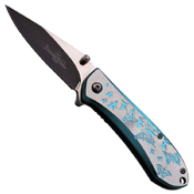 Femme Fatale Two Tone Anodized Aluminum Handle Folding Knife