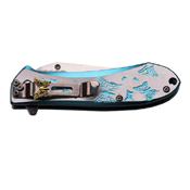 Femme Fatale Two Tone Anodized Aluminum Handle Folding Knife