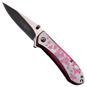 Femme Fatale Two Tone Anodized Aluminum Handle Folding Knife