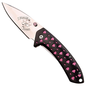Femme Fatale Diamond Pattern Folding Knife