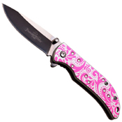 Femme Fatale 3.75 Inch Closed Mirror Polished Blade Folding Knife