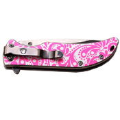 Femme Fatale 3.75 Inch Closed Mirror Polished Blade Folding Knife