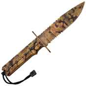 Survivor HK-796 Half Serrated Edge w/ Shaw Back Blade Fixed Knife