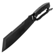 JM-034 Machete - Black Wood Handle w Lanyard