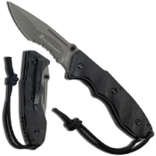 USMC Elite M-A1024GS 3.75 Grey Stainless Steel Blade Folding Knife
