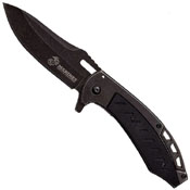 US Marines A1043BK Plain Edge Blade Folding Knife